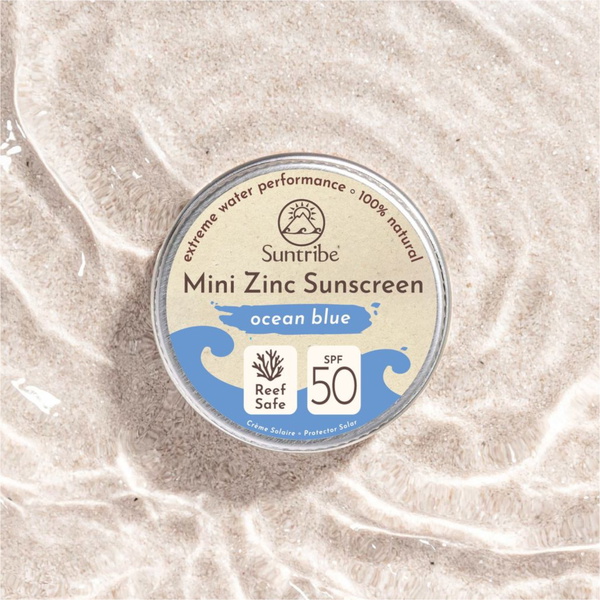 2026 Suntribe Bio Mineral Mini Zink Zinn SPF 50 STZTM - Ocean Blau